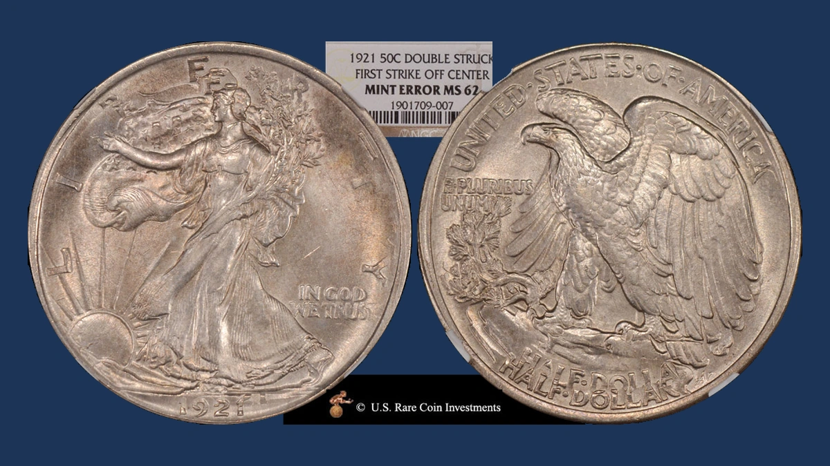 1921 Walking Liberty Half Dollar: Multiple Strike