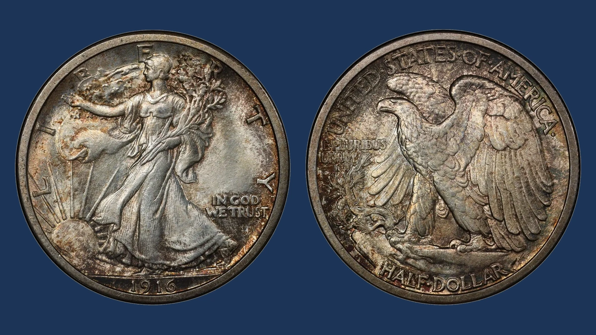 1916-D RPM FS-501 Walking Liberty Half Dollar