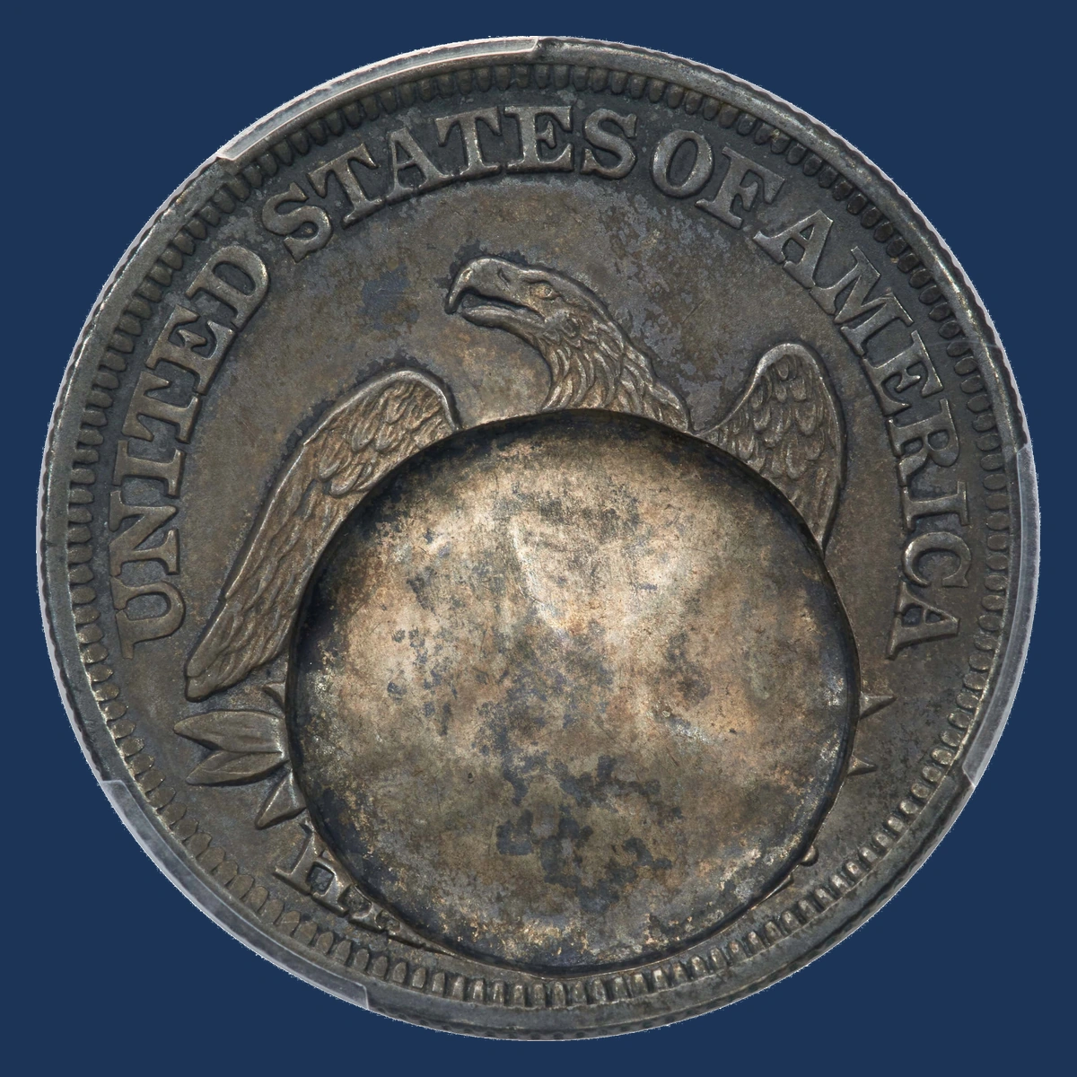 1860 Liberty Seated Half Dollar: Indented Strike