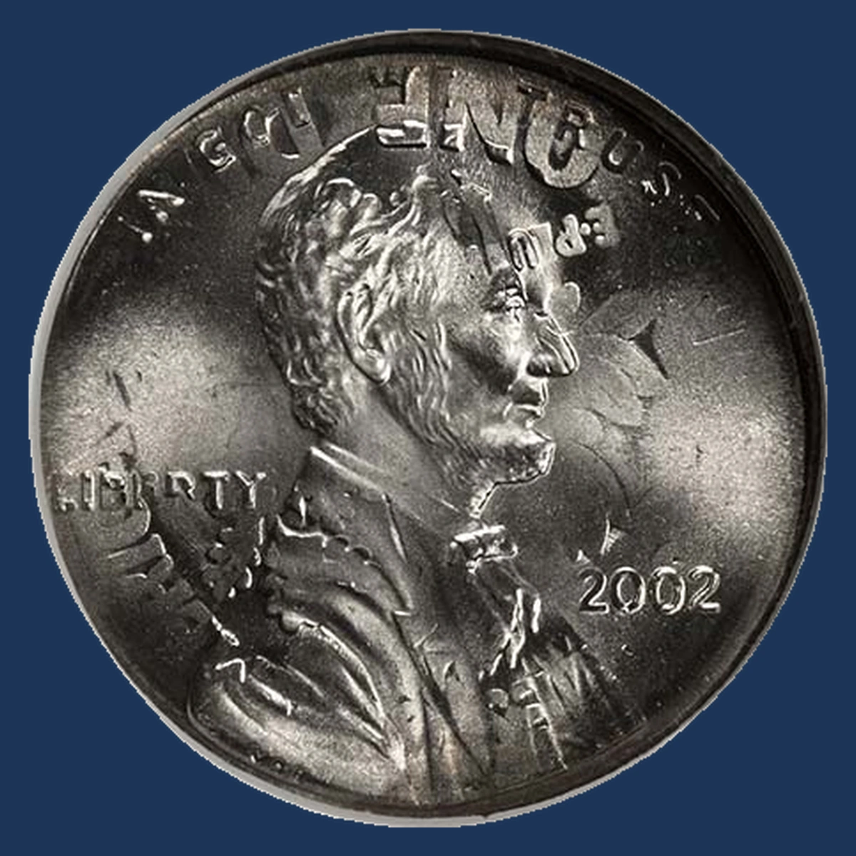 2002 Lincoln Cent (Modern): Overstrike / Double Denomination