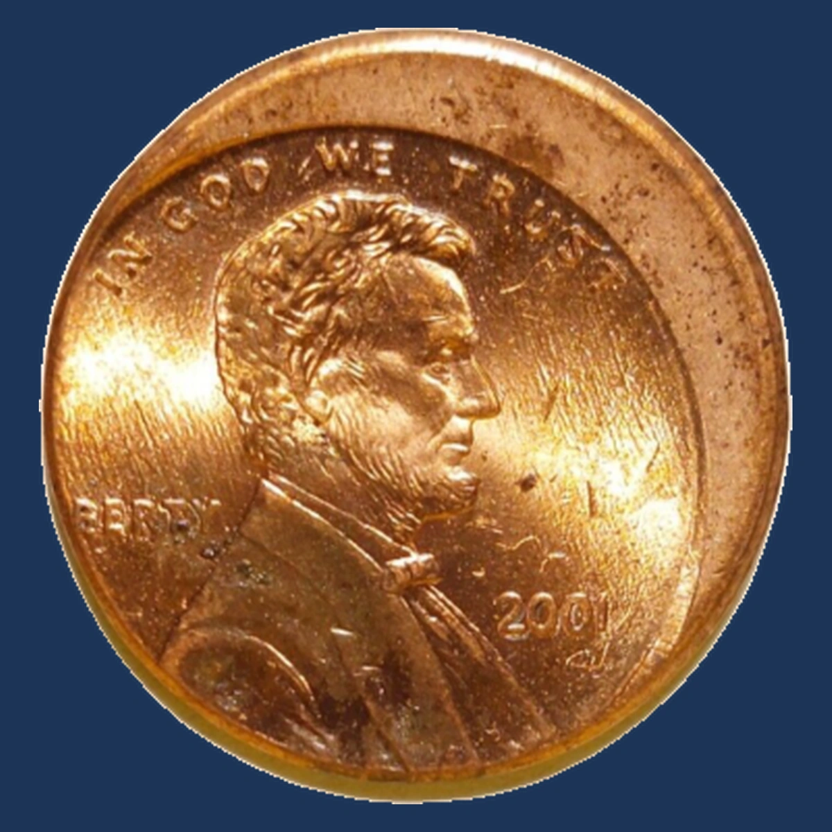 2001 Lincoln Penny: Off-Center Strike