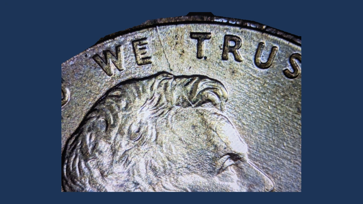 2001 Lincoln Penny: Die Crack / Die Chip