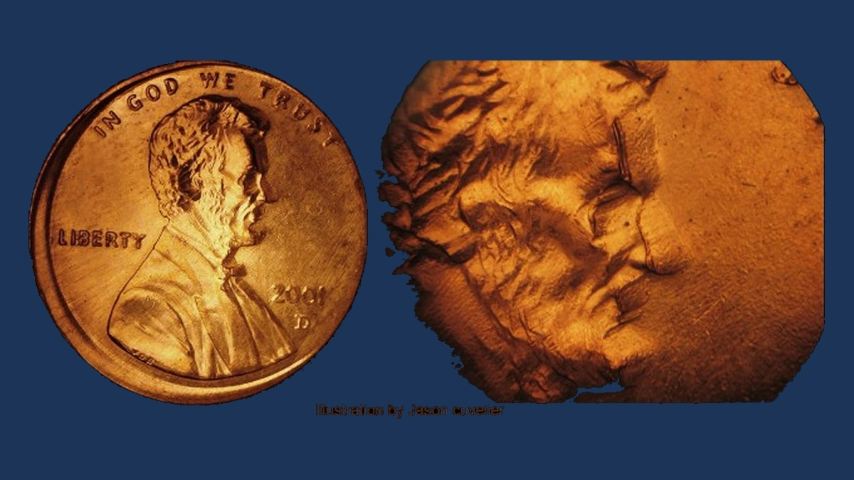 2001 Lincoln Cent (Modern): Machine Doubling
