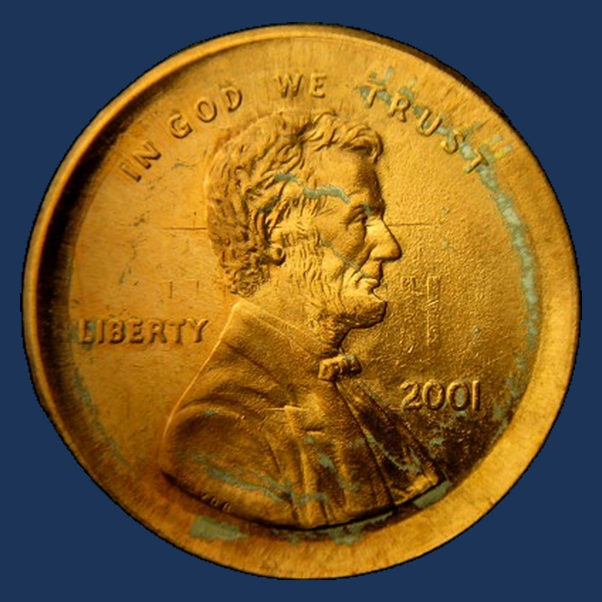 2001 Lincoln Penny: Clashed Dies