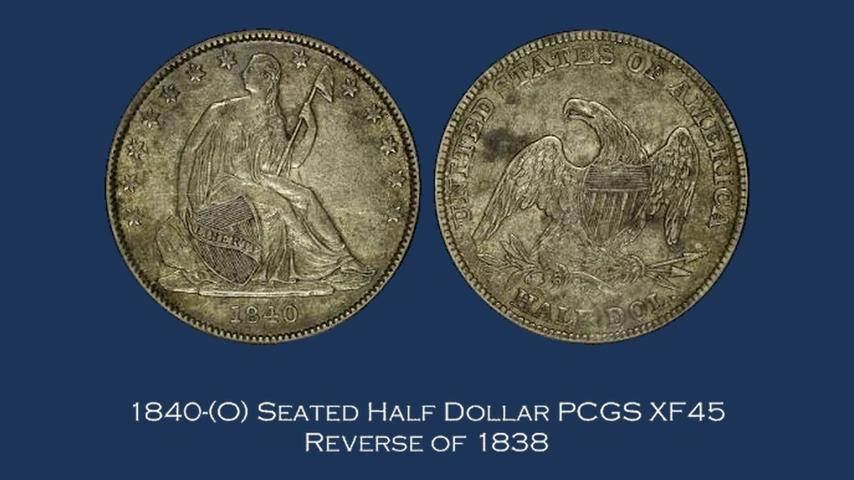 1840 Liberty Seated Half Dollar: Mule