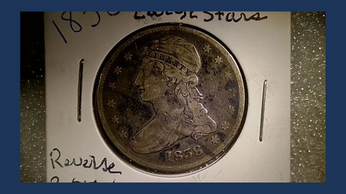 1838 Capped Bust Half Dollar: Rotated Dies