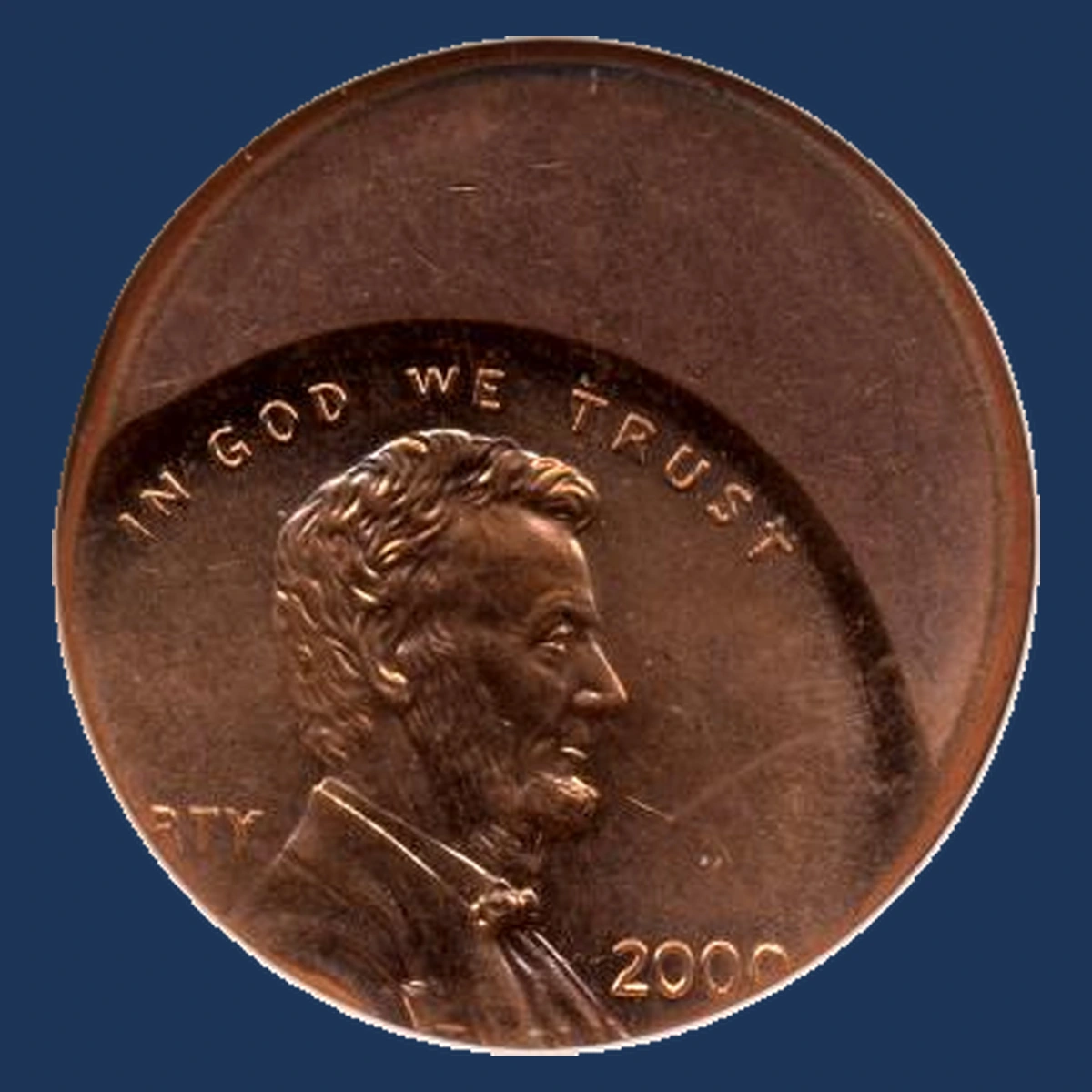 2000 Lincoln Penny: Off-Center Strike