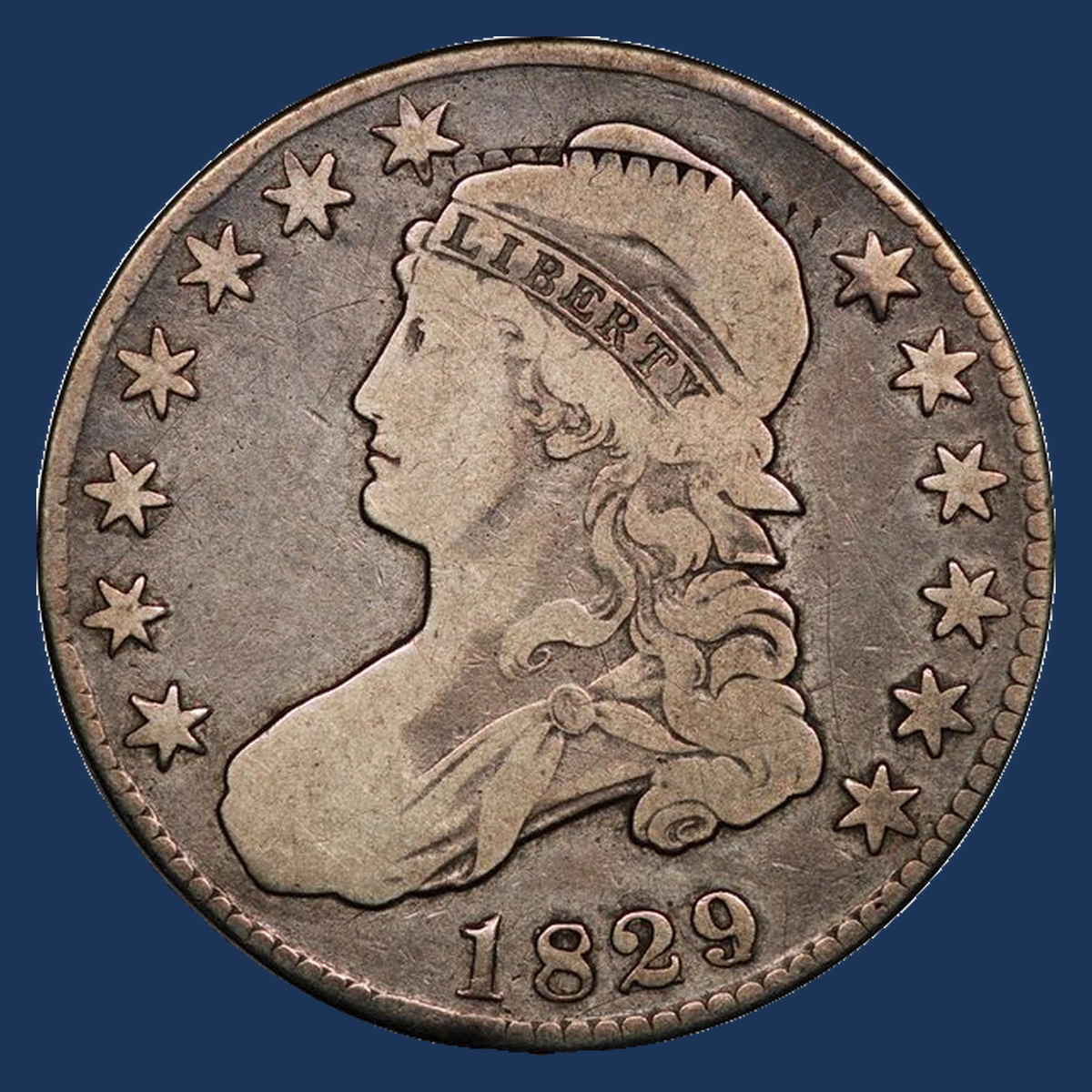 1829 Capped Bust Half Dollar: Multiple Strike