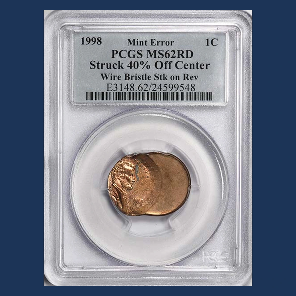 1998 Lincoln Penny: Off-Center Strike