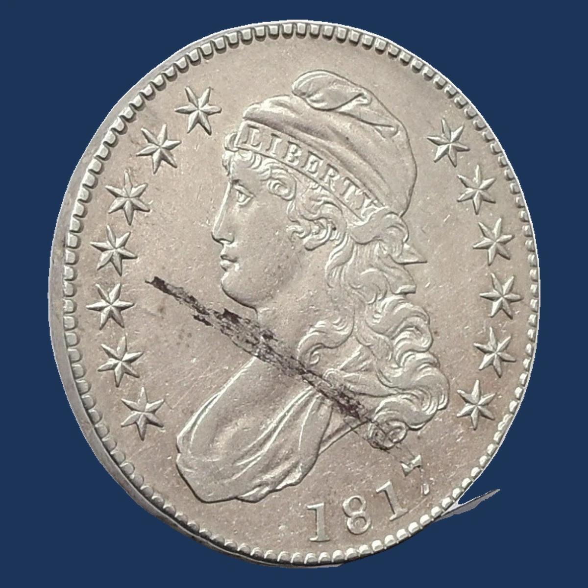 1817 Capped Bust Half Dollar: Lamination
