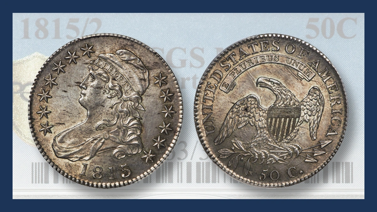 1815 Capped Bust Half Dollar: Clashed Dies