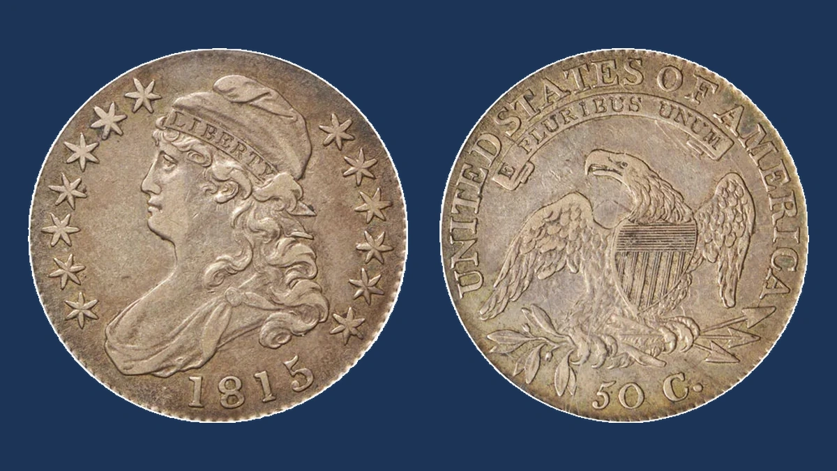 1815 Capped Bust Half Dollar: Overdate