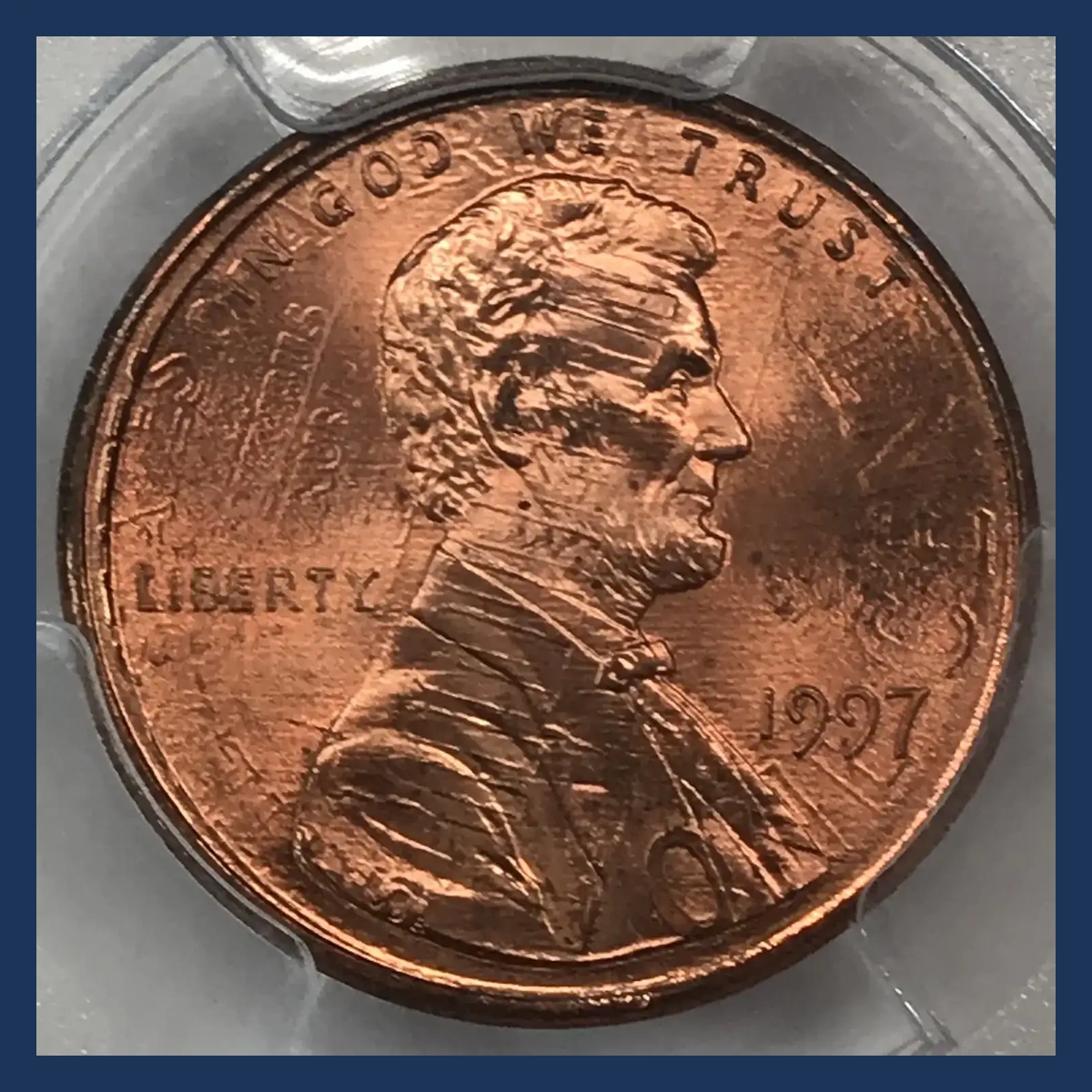 1997 Lincoln Penny: Double Strike with Displaced Impression