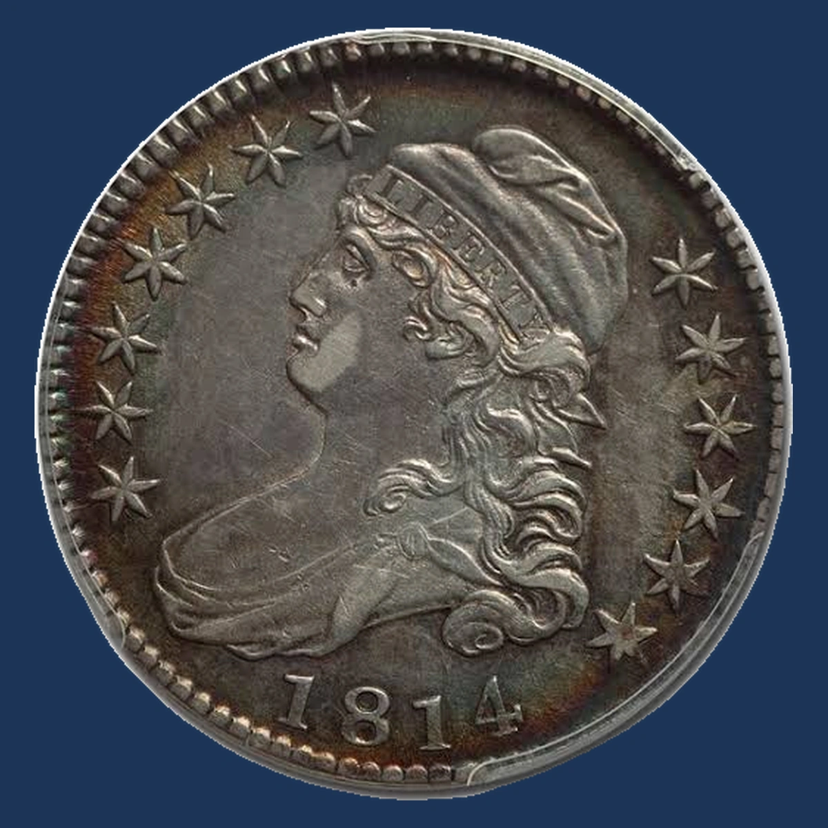 1814 Capped Bust Half Dollar: Repunched Design