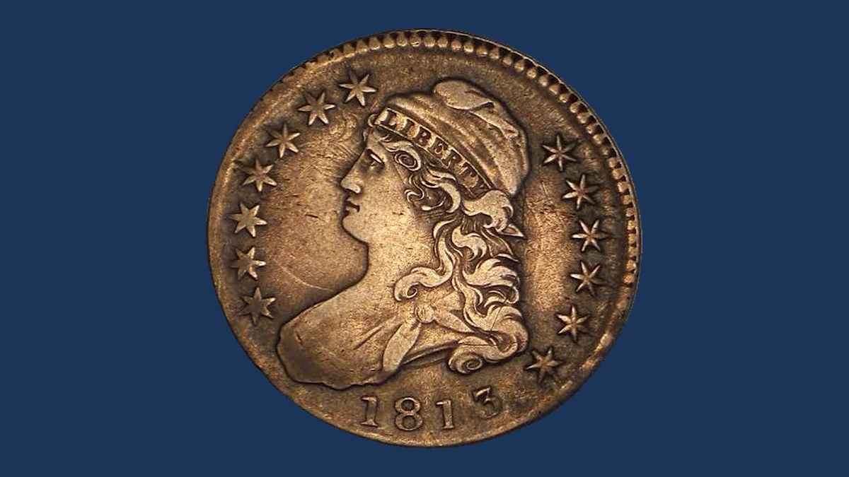 1813 Capped Bust Half Dollar: Clashed Dies