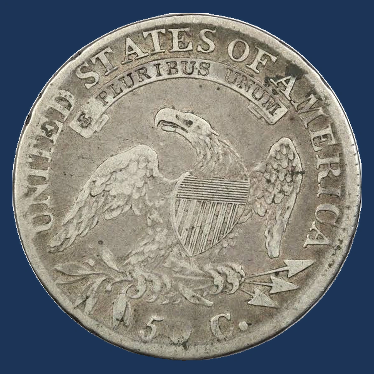 1813 Capped Bust Half Dollar: Die Crack