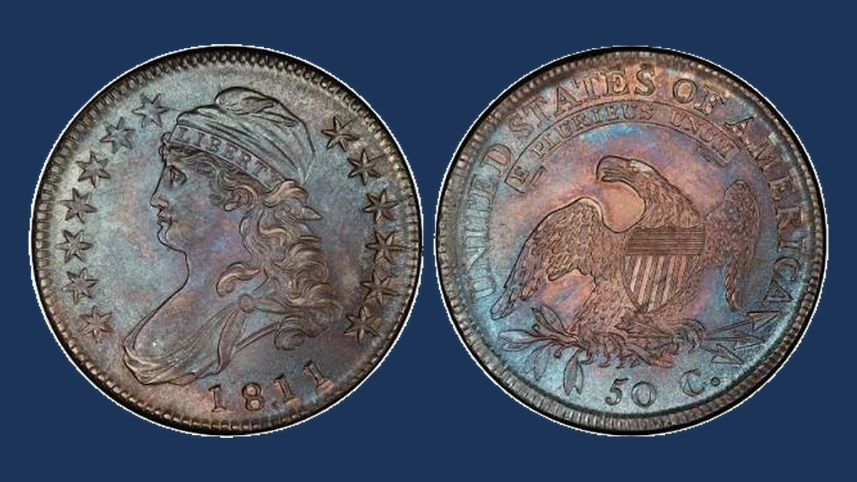 1811 Capped Bust Half Dollar: Overdate