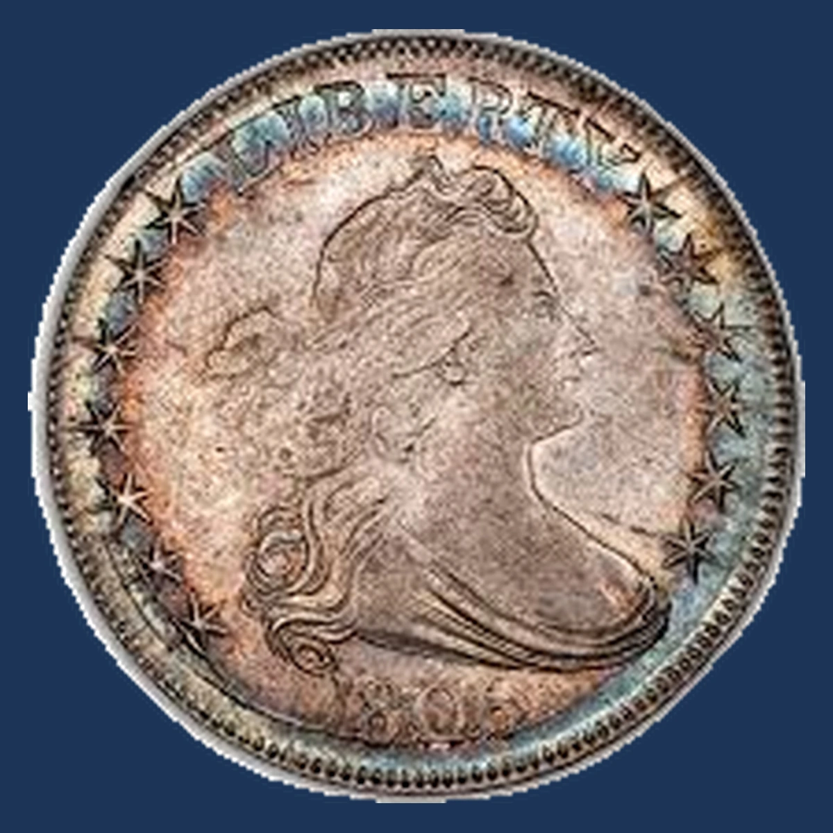 1806 Draped Bust Half Dollar: Die Crack