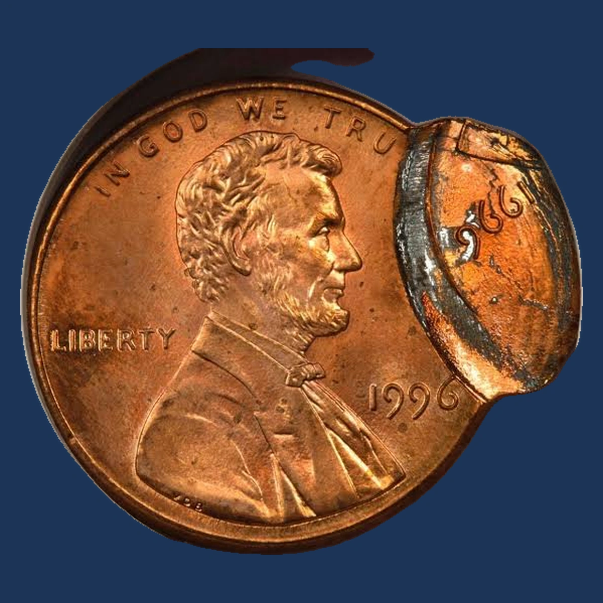 1996 Lincoln Cent (Modern): Multiple Strike