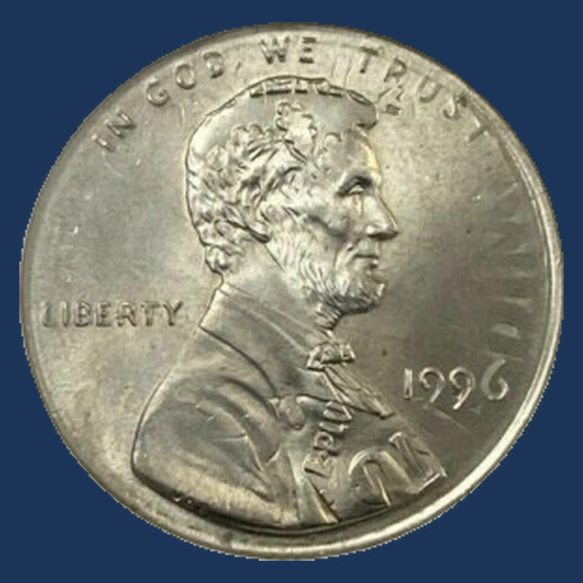 1996 Lincoln Penny: Cent Struck over a Dime