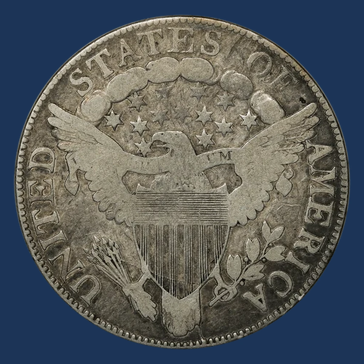 1805 Draped Bust Half Dollar: Die Crack / Die Chip