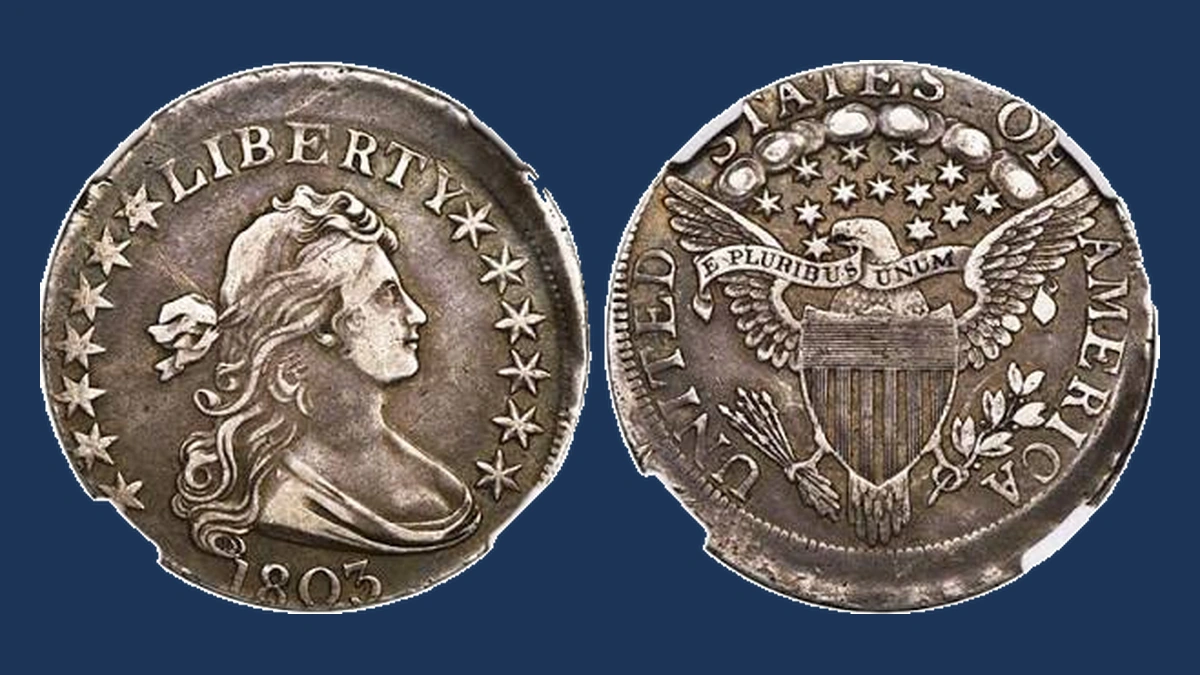 1803 Draped Bust Half Dollar: Off-Center Strike