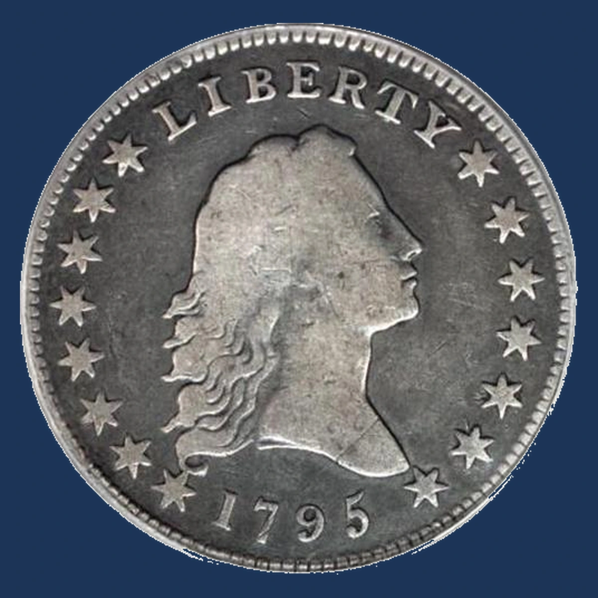 1795 Flowing Hair Half Dollar: Lamination