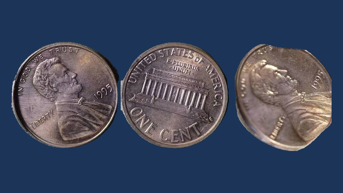 1995 Lincoln Cent (Modern): Partial Collar