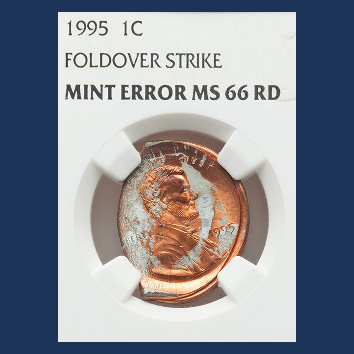 1995 Lincoln Penny: Fold-Over Strike
