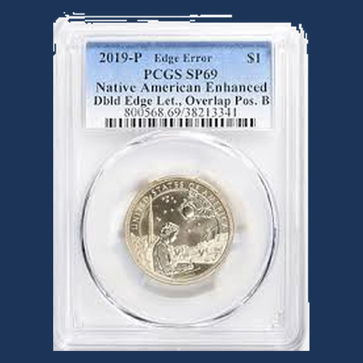 2019 Sacagawea Dollar: Doubled Edge Lettering