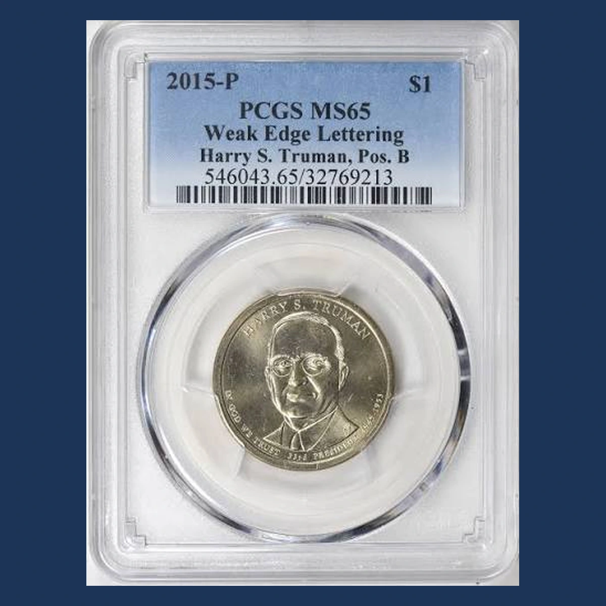 2015 Presidential Dollar: Weak / Partial Edge Lettering