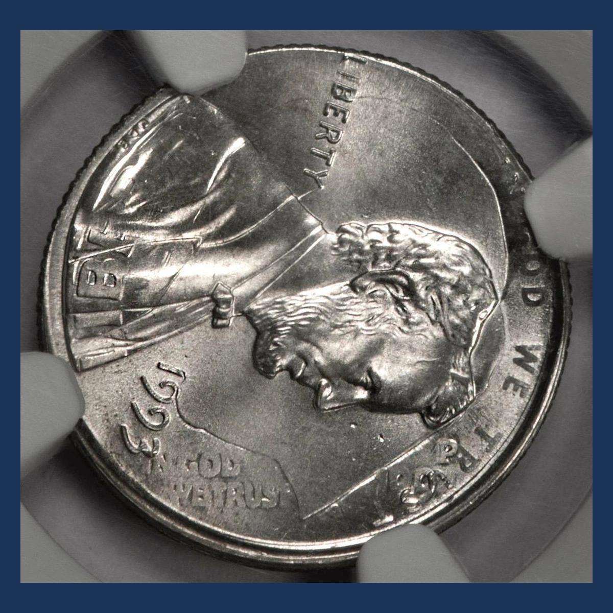 1993 Lincoln Penny: Cent Struck over a Dime