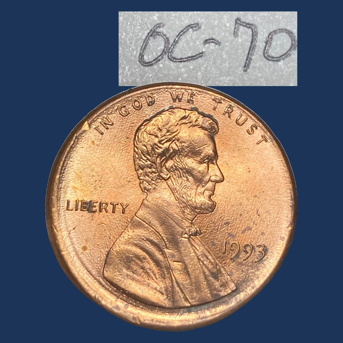 1993 Lincoln Penny: Off-Center Strike
