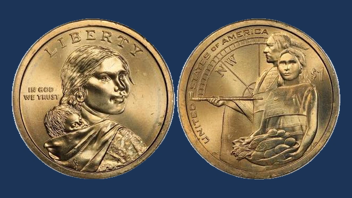 2014 Sacagawea Dollar: Weak / Partial Edge Lettering