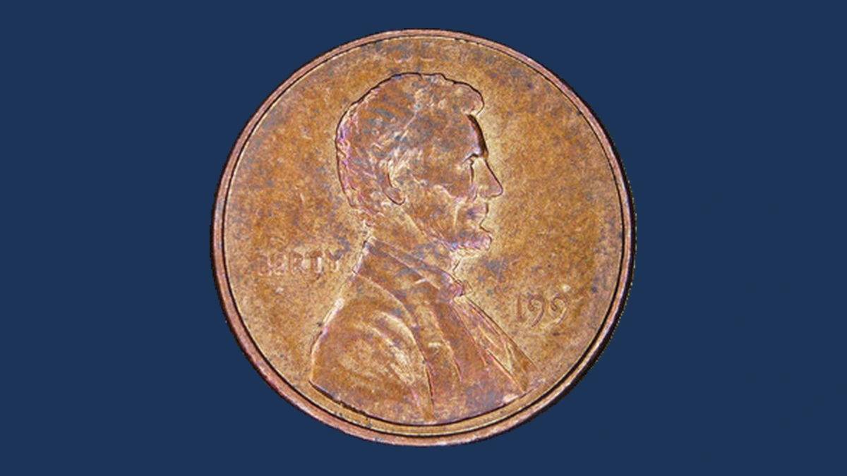 1992 Lincoln Penny: Struck-Through Error