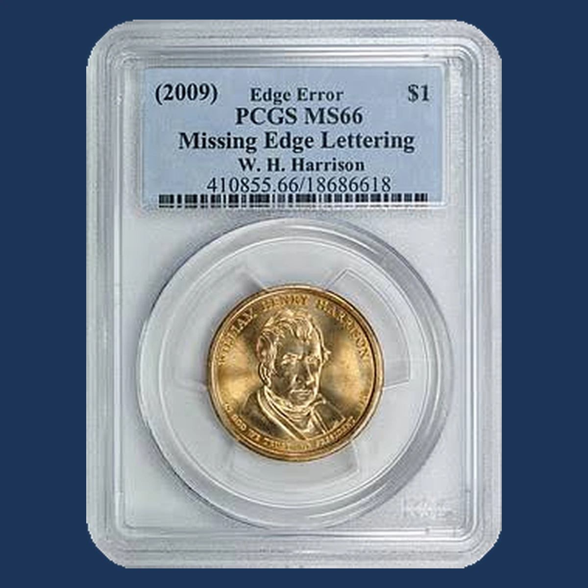 2009 Presidential Dollar: Missing Edge Lettering