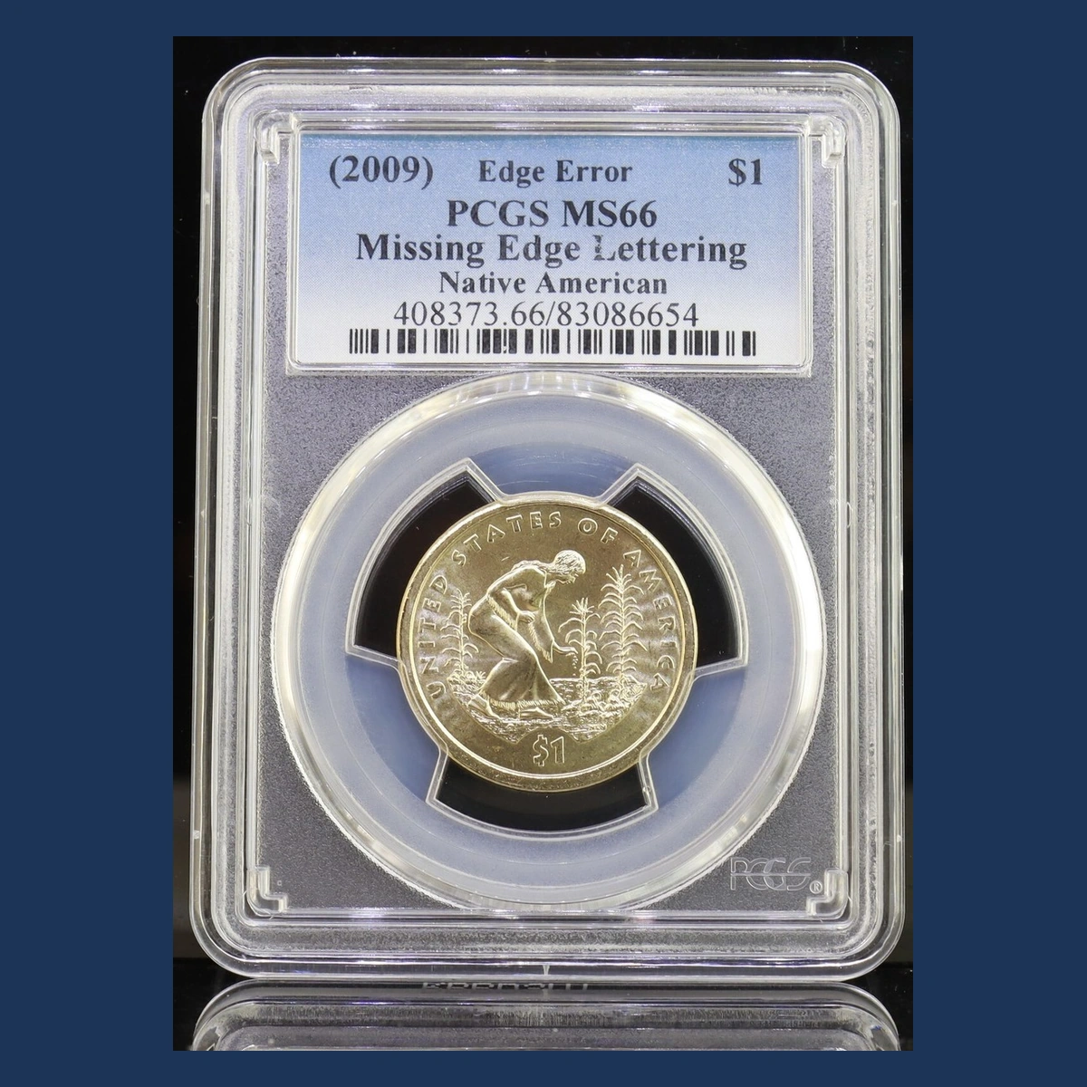 2009 Sacagawea Dollar: Missing Edge Lettering