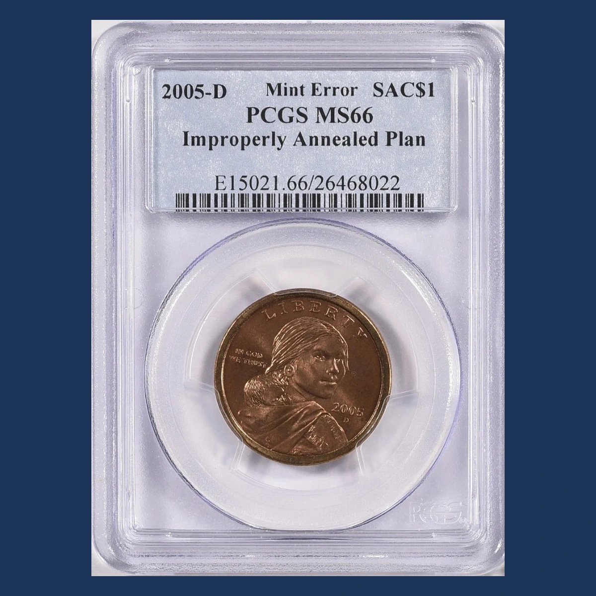 2005 Sacagawea Dollar: Improper Annealing