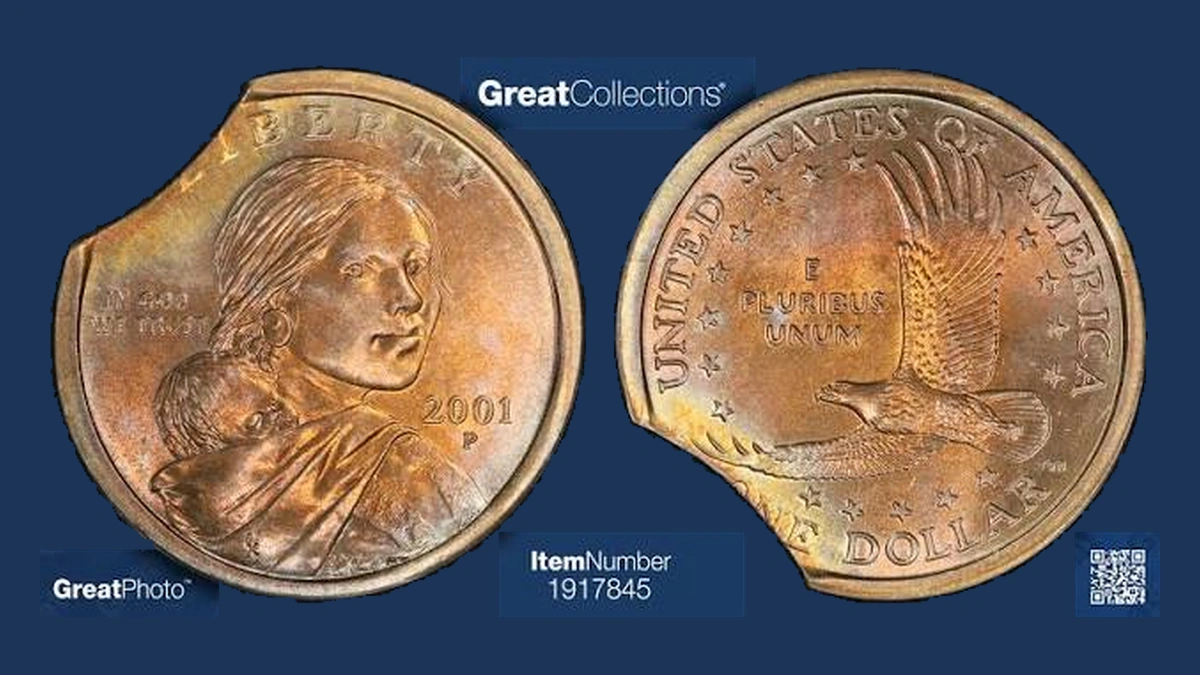 2001 Sacagawea Dollar: Clipped Planchet