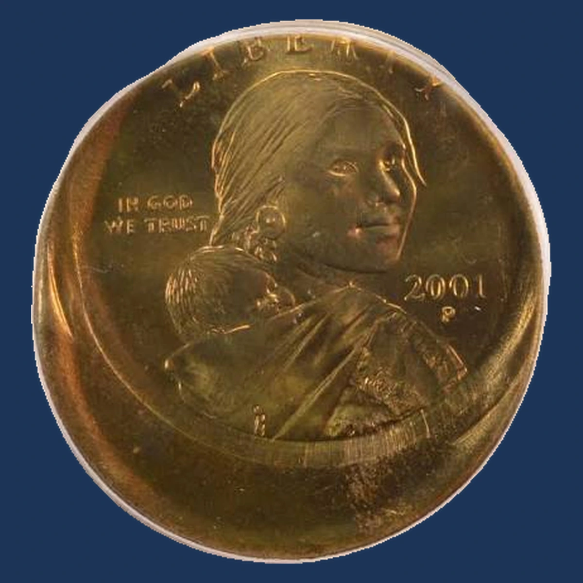 2001 Sacagawea Dollar: Off-Center Strike