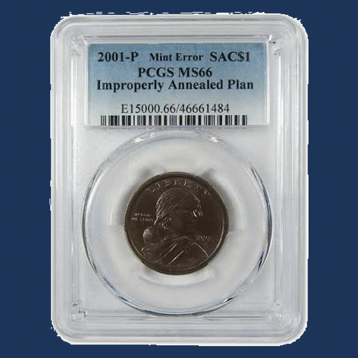 2001 Sacagawea Dollar: Improper Annealing