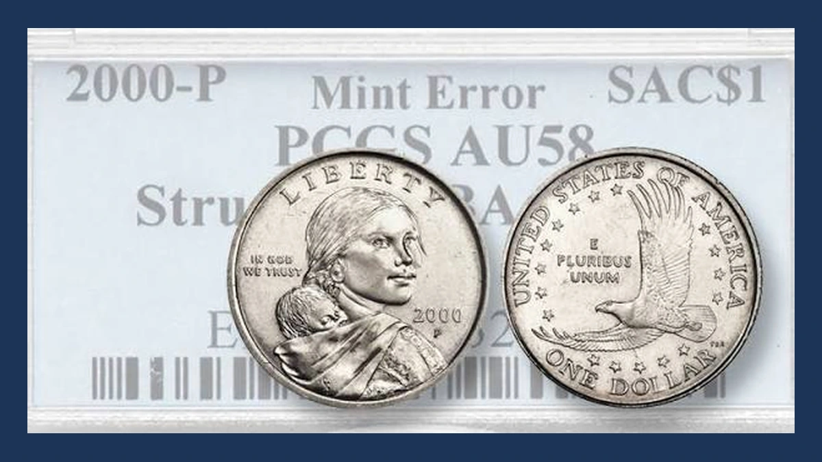2000 Sacagawea Dollar: Struck on a Susan B. Anthony Dollar Planchet