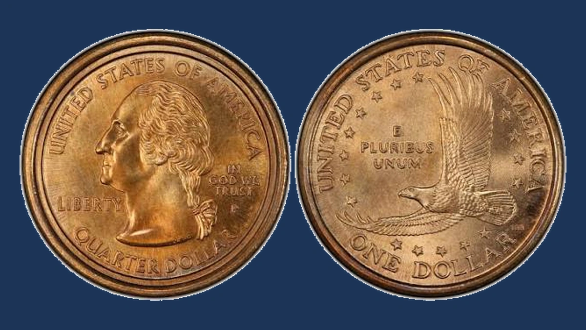 2000 Sacagawea Dollar: Washington Quarter / Dollar Mule