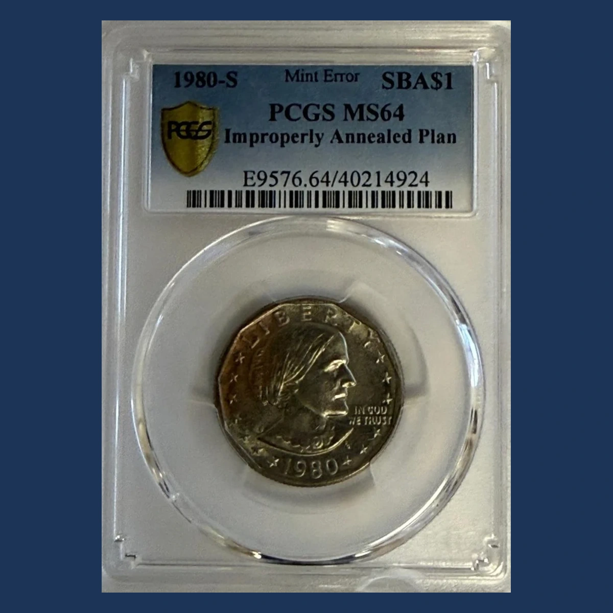 1980 Susan B. Anthony Dollar: Improper Annealing