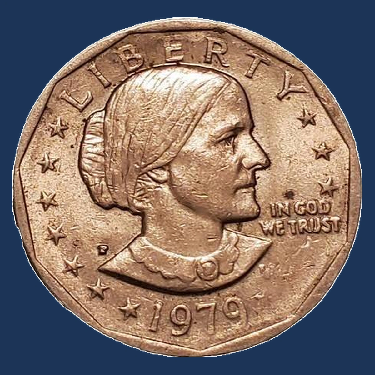 1979 Susan B. Anthony Dollar: Doubled Die Reverse