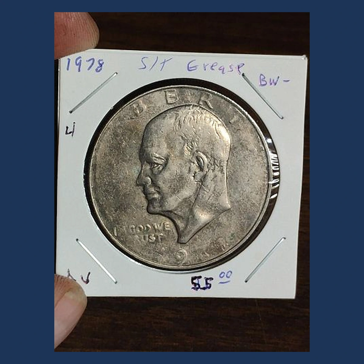 1978 Ike Dollar: Struck Through