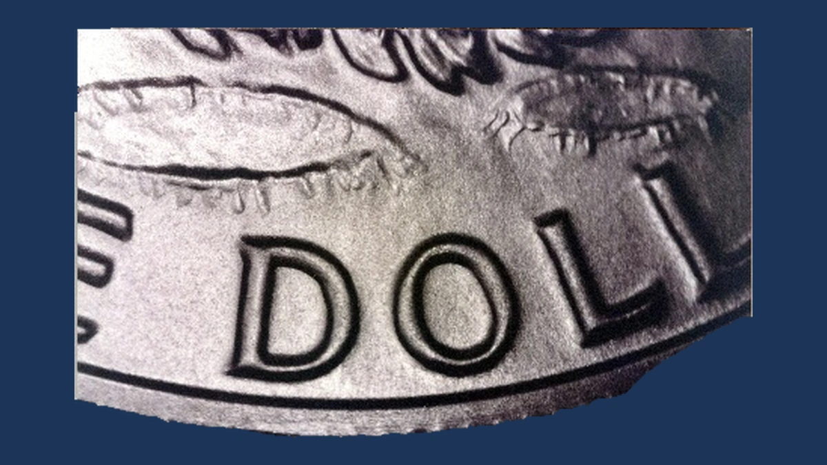 1977 Ike Dollar: Doubled Die Reverse