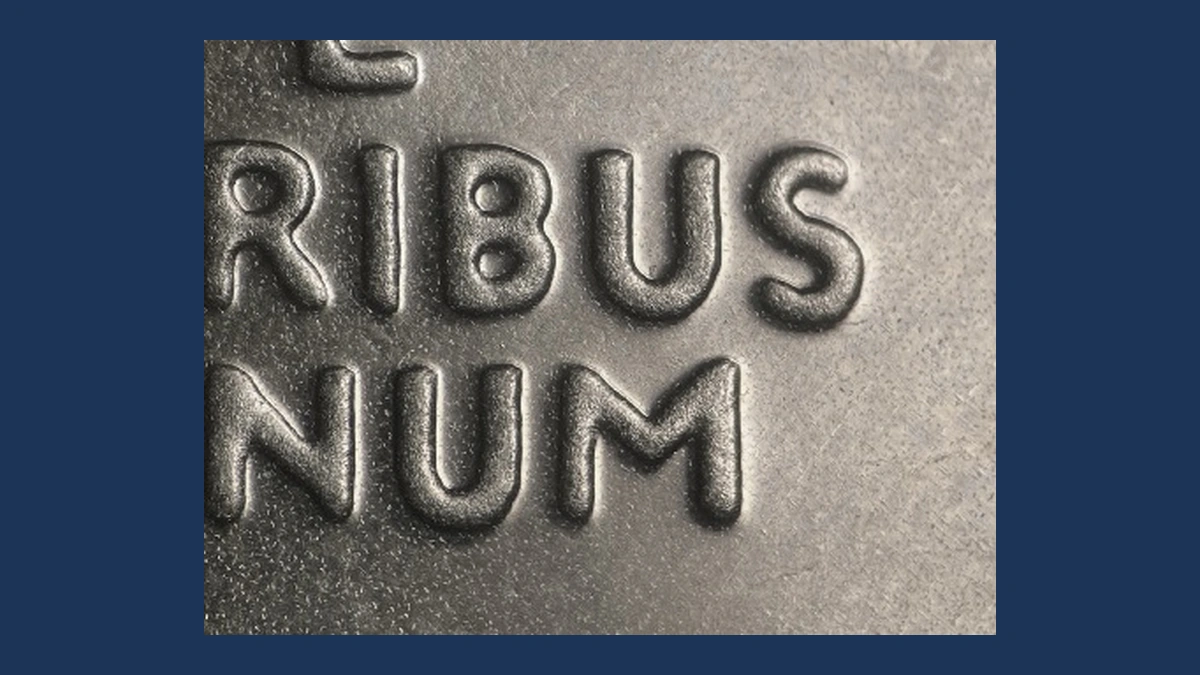 1976 Ike Dollar: Doubled Die Reverse
