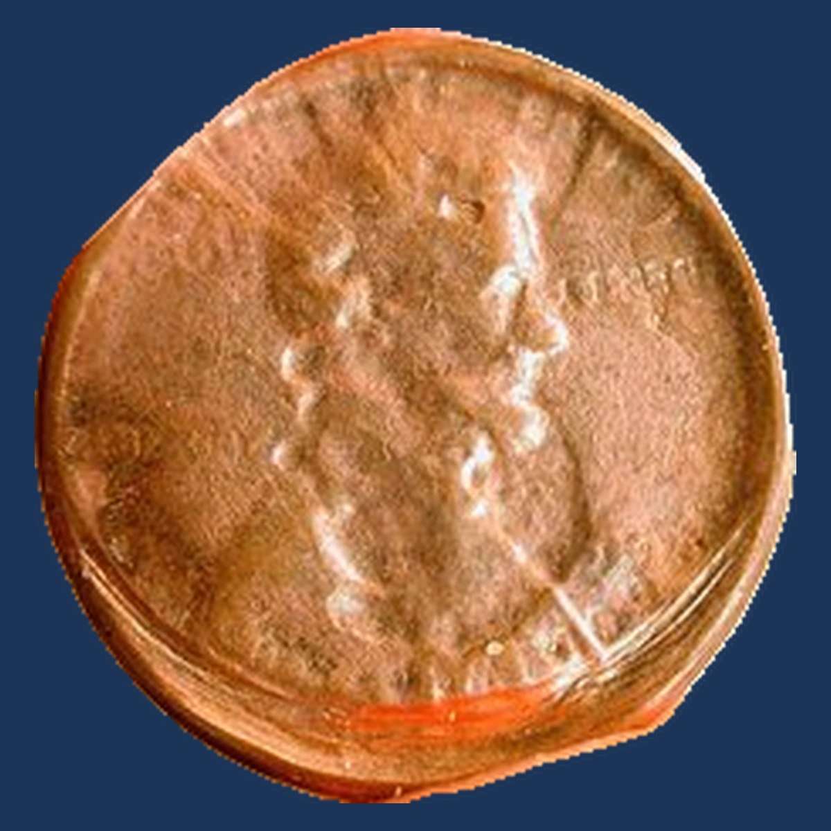 1990 Lincoln Cent (Modern): Capped Die Strike