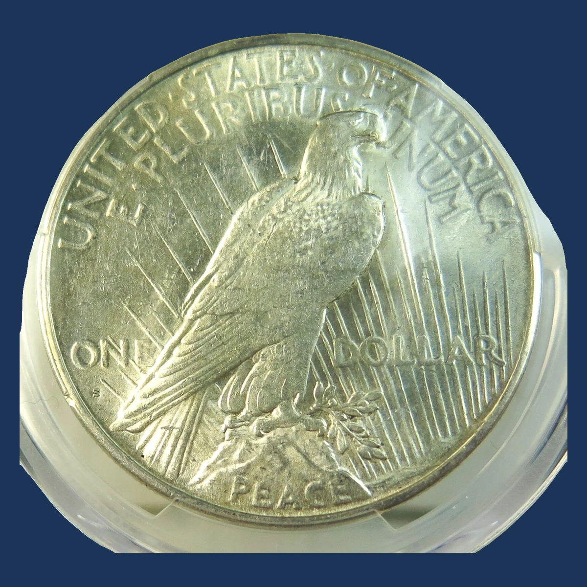 1926 Peace Dollar: reverse doubling and clash